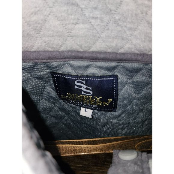 Simply Southern Size Large Men's Quilted Riding Pullover - Picture 3 of 3